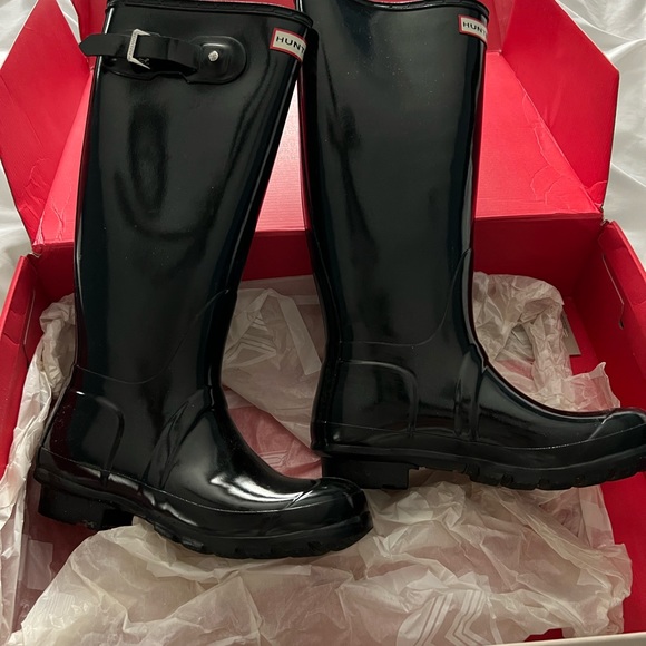 Women’s Original Hunter tall rain boot size 6 - Picture 2 of 8